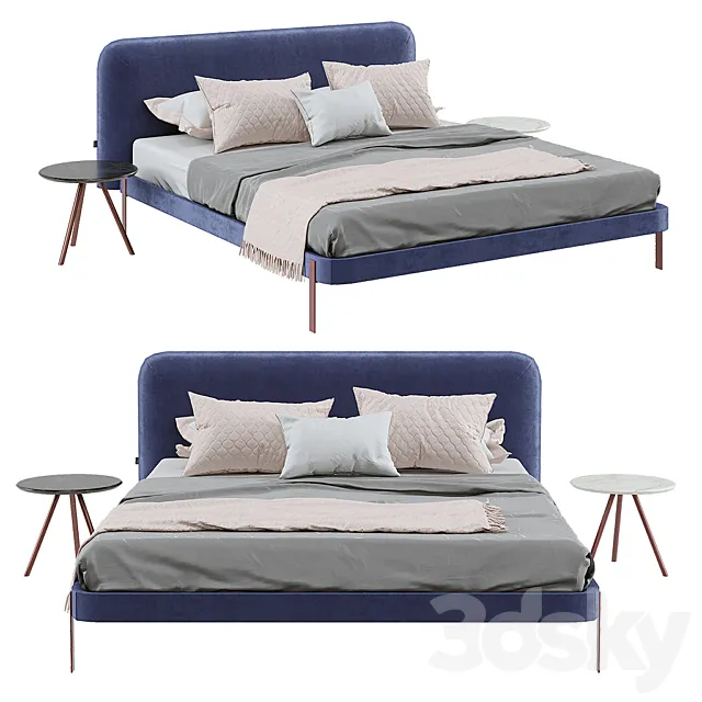 Bolzan letti Joy Sottile Bed 3DModel
