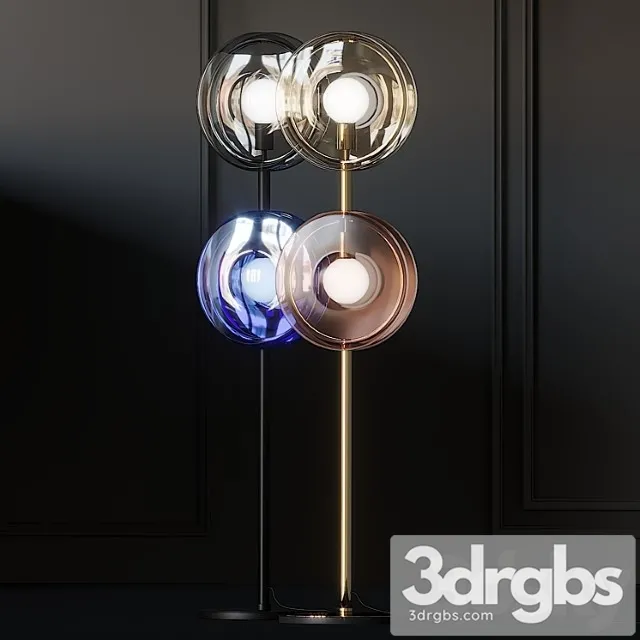 Bomma orbital crystal floor lamps 3D Model Free