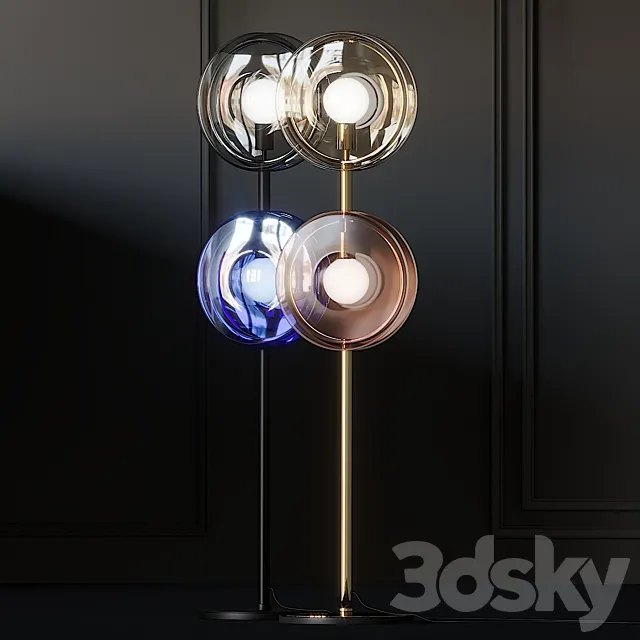 BOMMA ORBITAL Crystal Floor lamps 3DModel