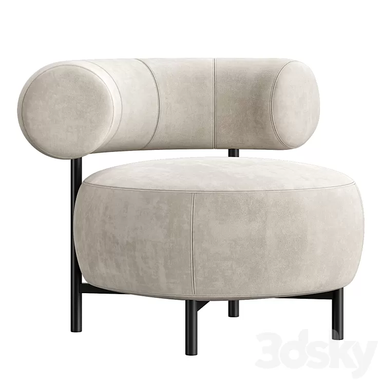 Bon Bon Armchair 3D Model Free