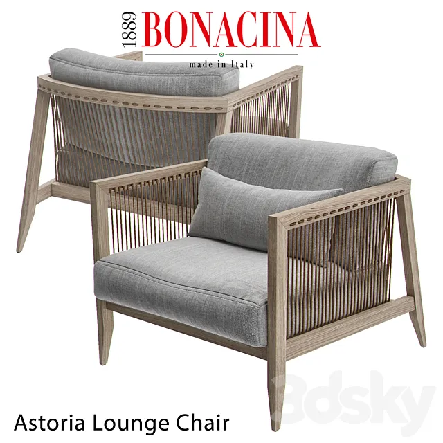 BONACINA ASTORIA Lounge Chair 3D Model