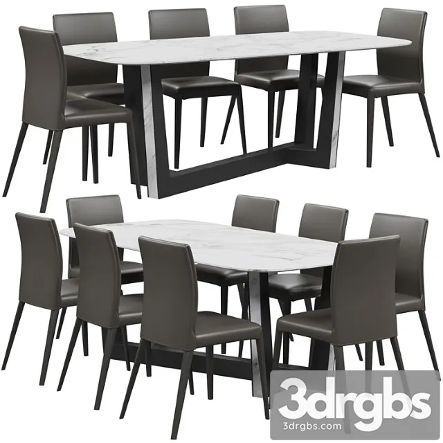 Bonaldo bel air chair 2 3D Model Free