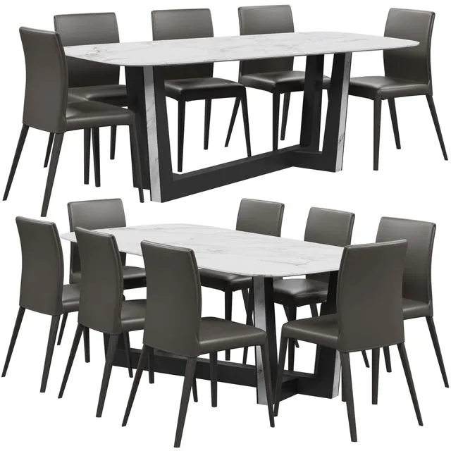 Bonaldo Bel Air Chair and table 3D Model