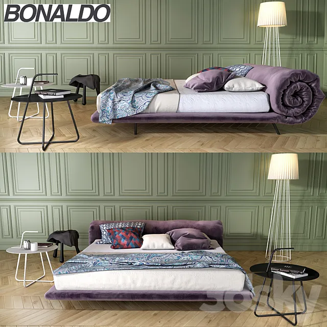 Bonaldo Blanket bed 3D Model