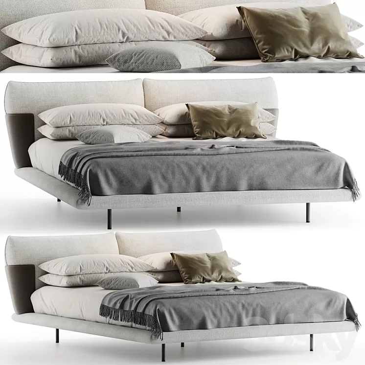 Bonaldo Blend bed 3D Model Free