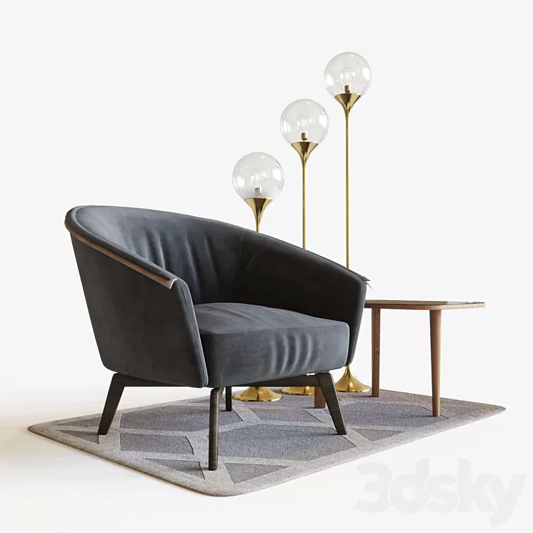 Bonaldo Bruno set 3D Model