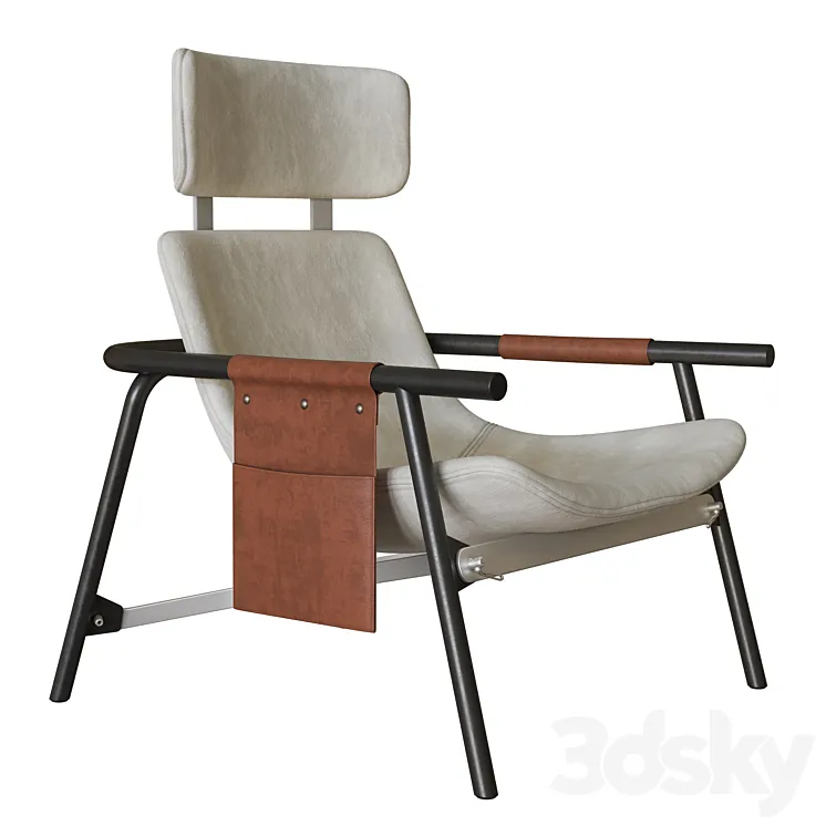 Bonaldo Eddy UP armchair 3D Model Free