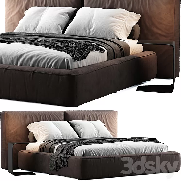 Bonaldo Fluff Bed 3D Model Free