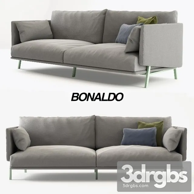 Bonaldo Gray Sofa 01 3D Model Free