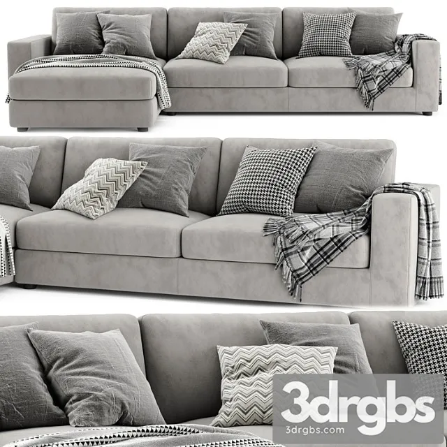 Bonaldo hiro chaise longue sofa 2 3D Model Free