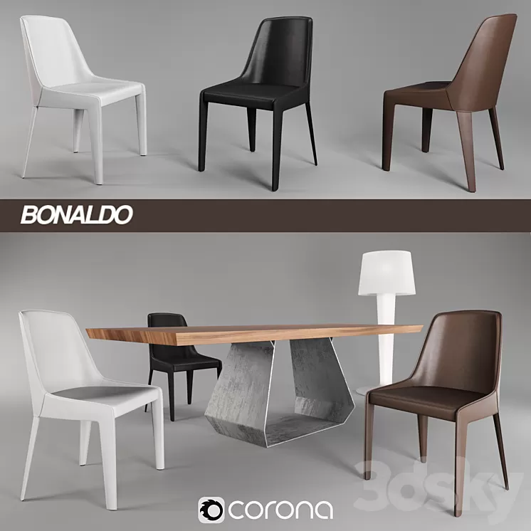 Bonaldo Lamina + Amond + XX Light 3D Model
