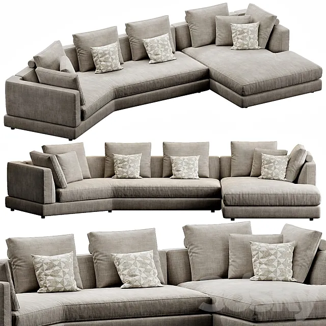 Bonaldo Liam Chaise Lounge 3D Model