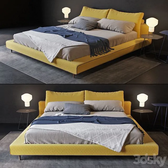 Bonaldo owen bed 3D Model