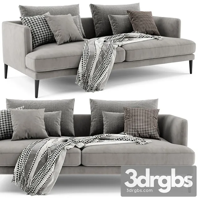 Bonaldo Paraiso 2 Seats Sofa 3D Model Free