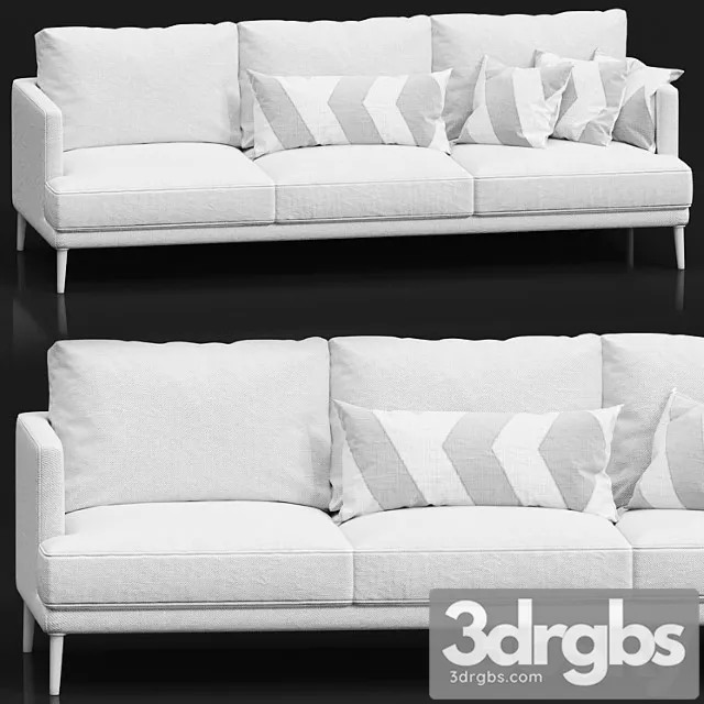 Bonaldo Paraiso Sofa 4 3D Model Free