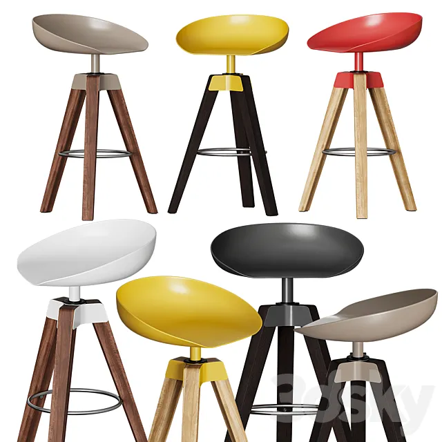 Bonaldo Plumage Stool 3DModel