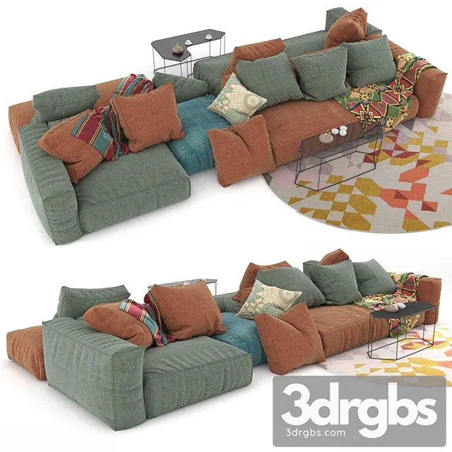 Bonaldo Sofa 02 3D Model Free