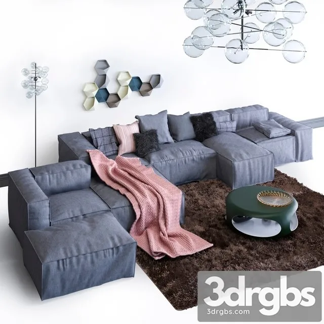 Bonaldo Sofa Peanut 3D Model Free