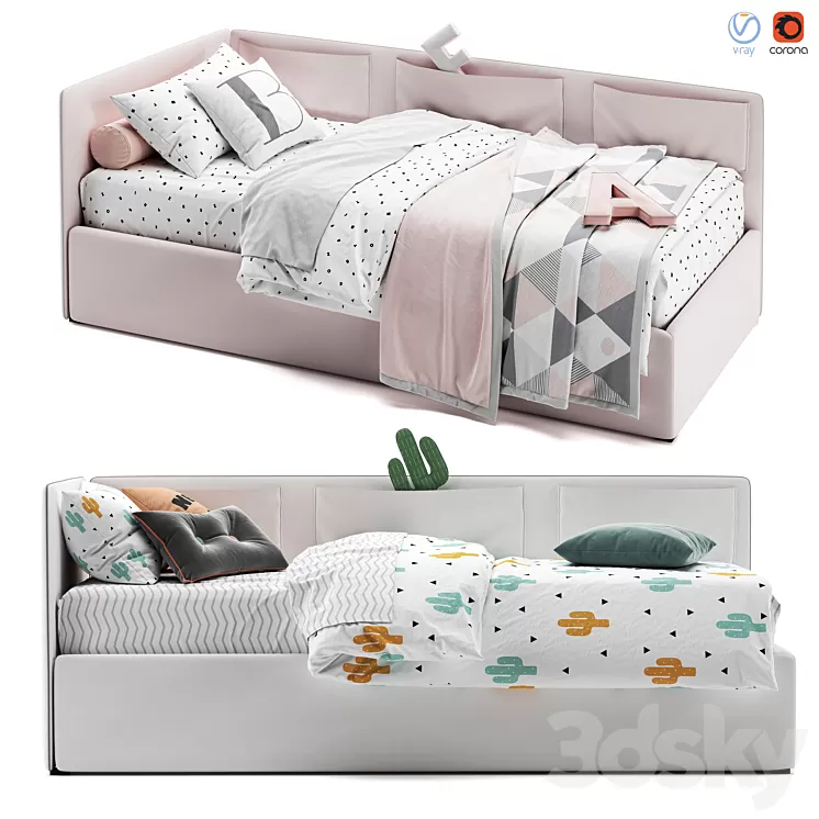 Bonaldo Titti Single Bed 3D Model