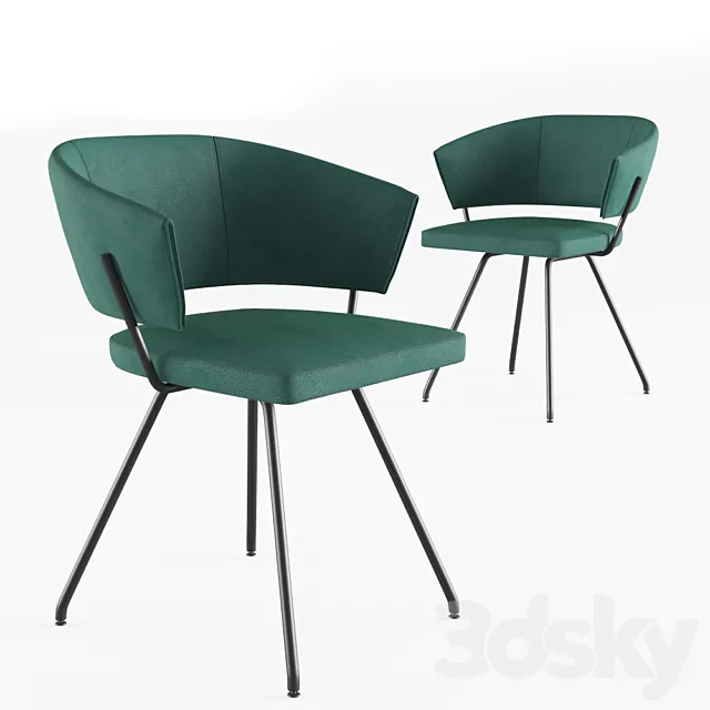 Bonaldo_Bahia_chair by Mauro Lipparini 3D Model