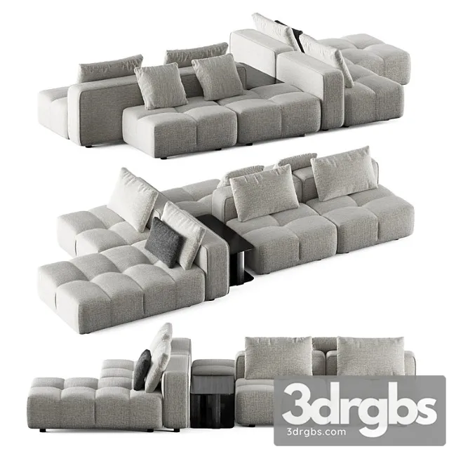 Bonamour Bonaldo modular Sofa 3D Model Free