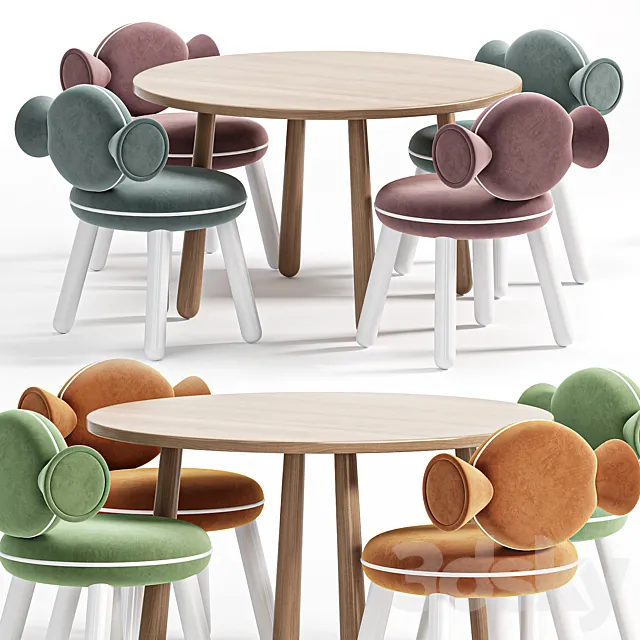 Bonbon Chair By Circu 3D Model