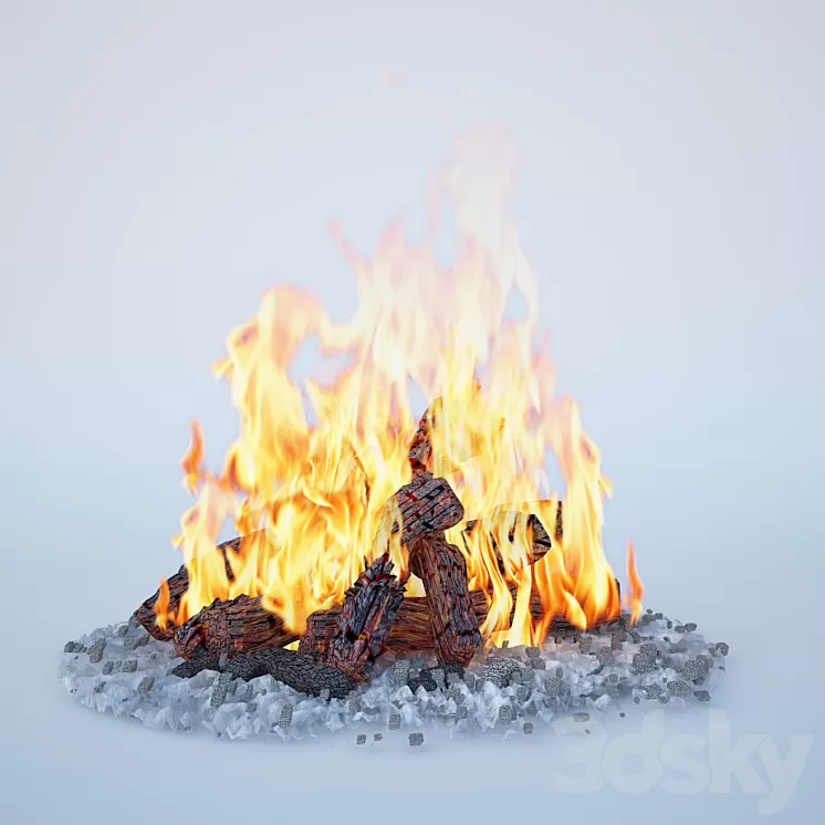 Bonfire 3D Model
