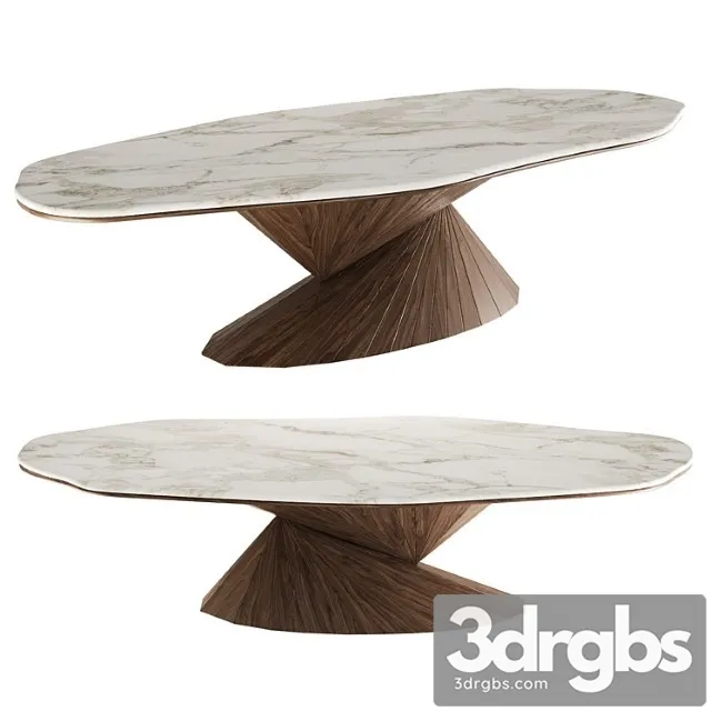 Bonsai Dining Table By Alma De Luce 2 3D Model Free