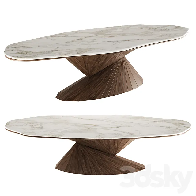 Bonsai Dining Table by Alma de Luce 3D Model