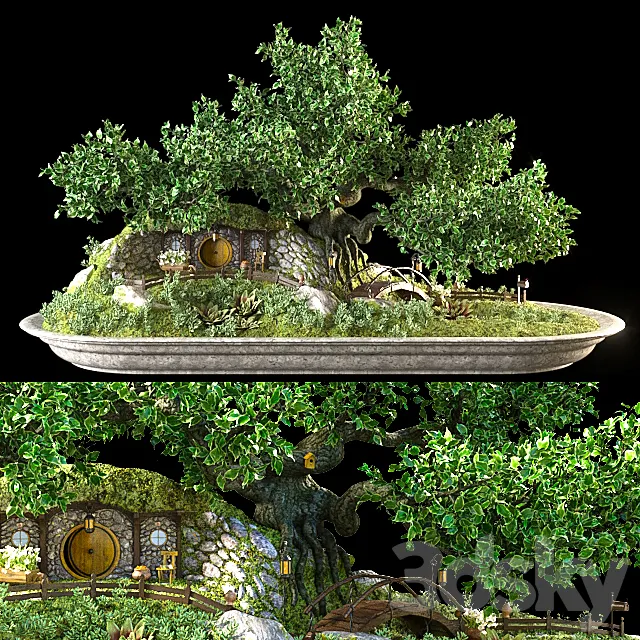 Bonsai in the style of the Hobbit 3DModel