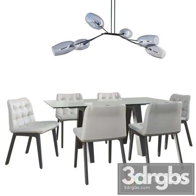 Bontempi Casa Table and Chair 3D Model Free