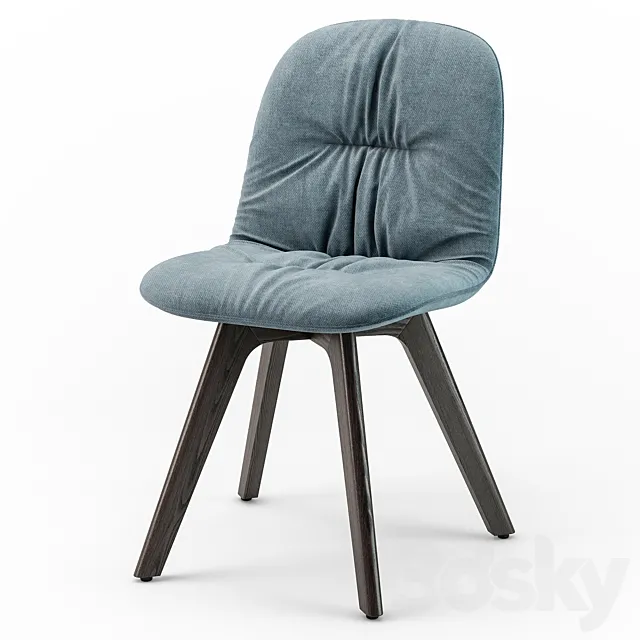 Bontempi chantal wood chair 3D Model