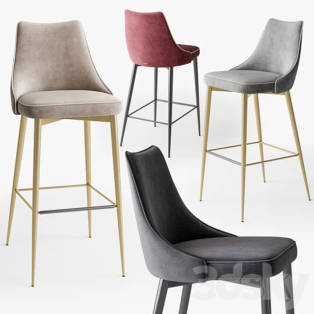 Bontempi clara barstool 3D Model