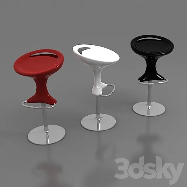 Bontempi_Discovery bar stool 3DModel