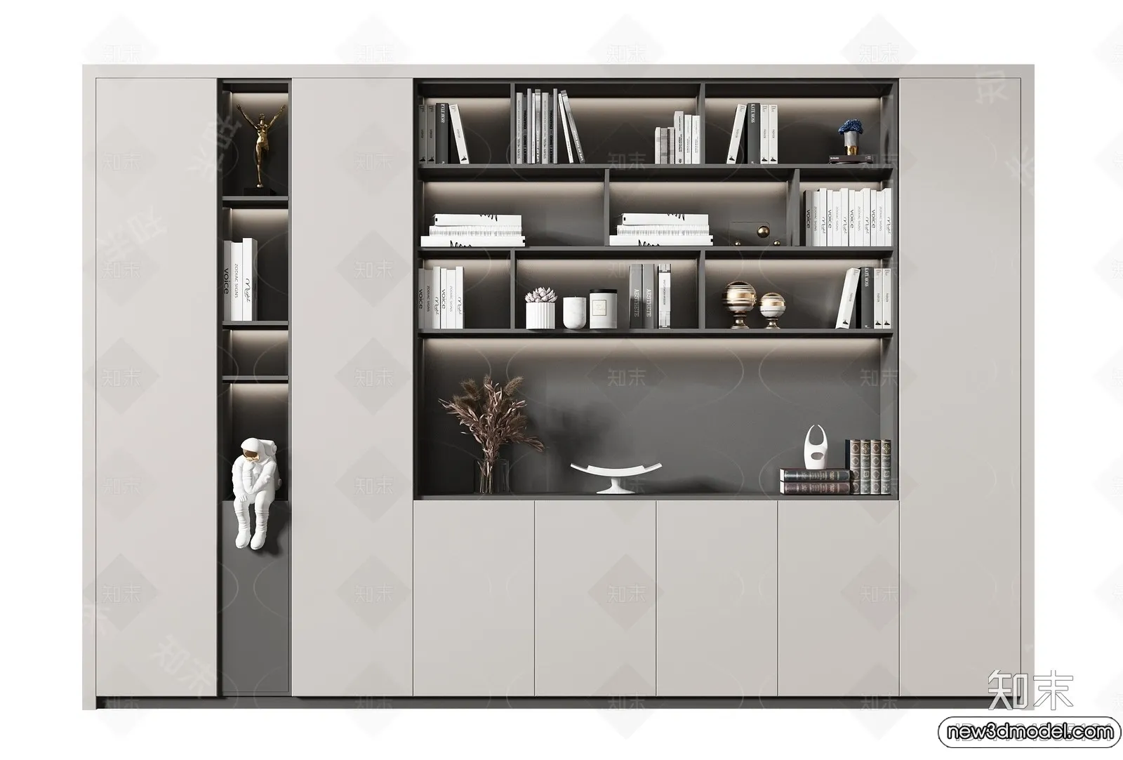 Book Case 3D Furniture Models - Interior 3D Model - 001