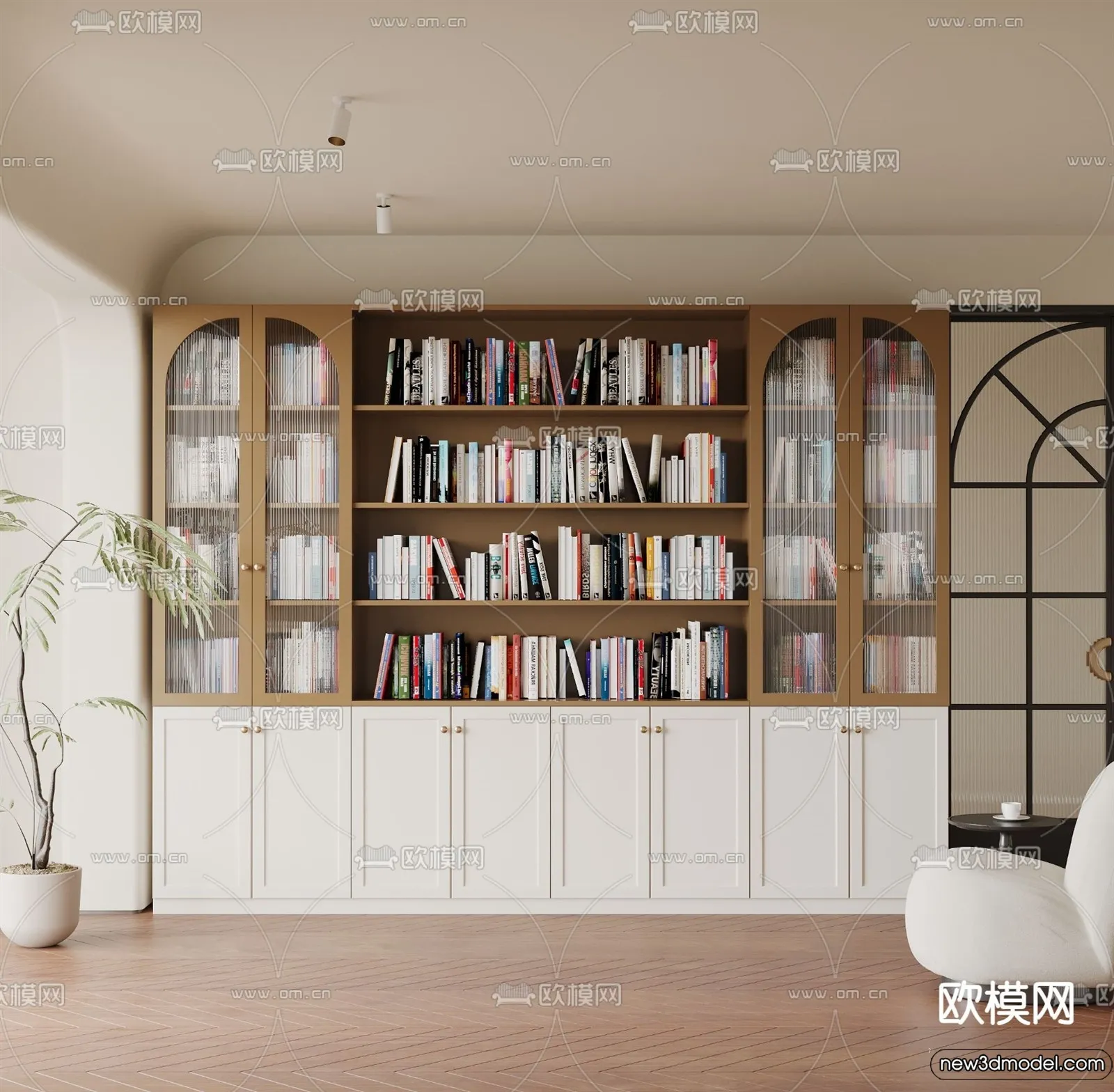 Book Case 3D Furniture Models - Interior 3D Model - 003