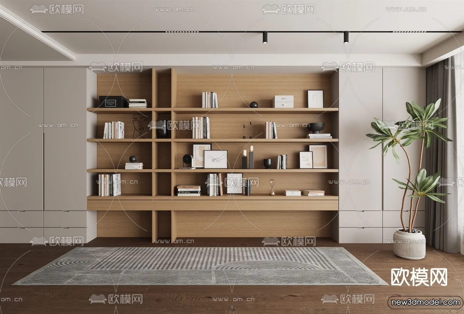 Book Case 3D Furniture Models - Interior 3D Model - 012
