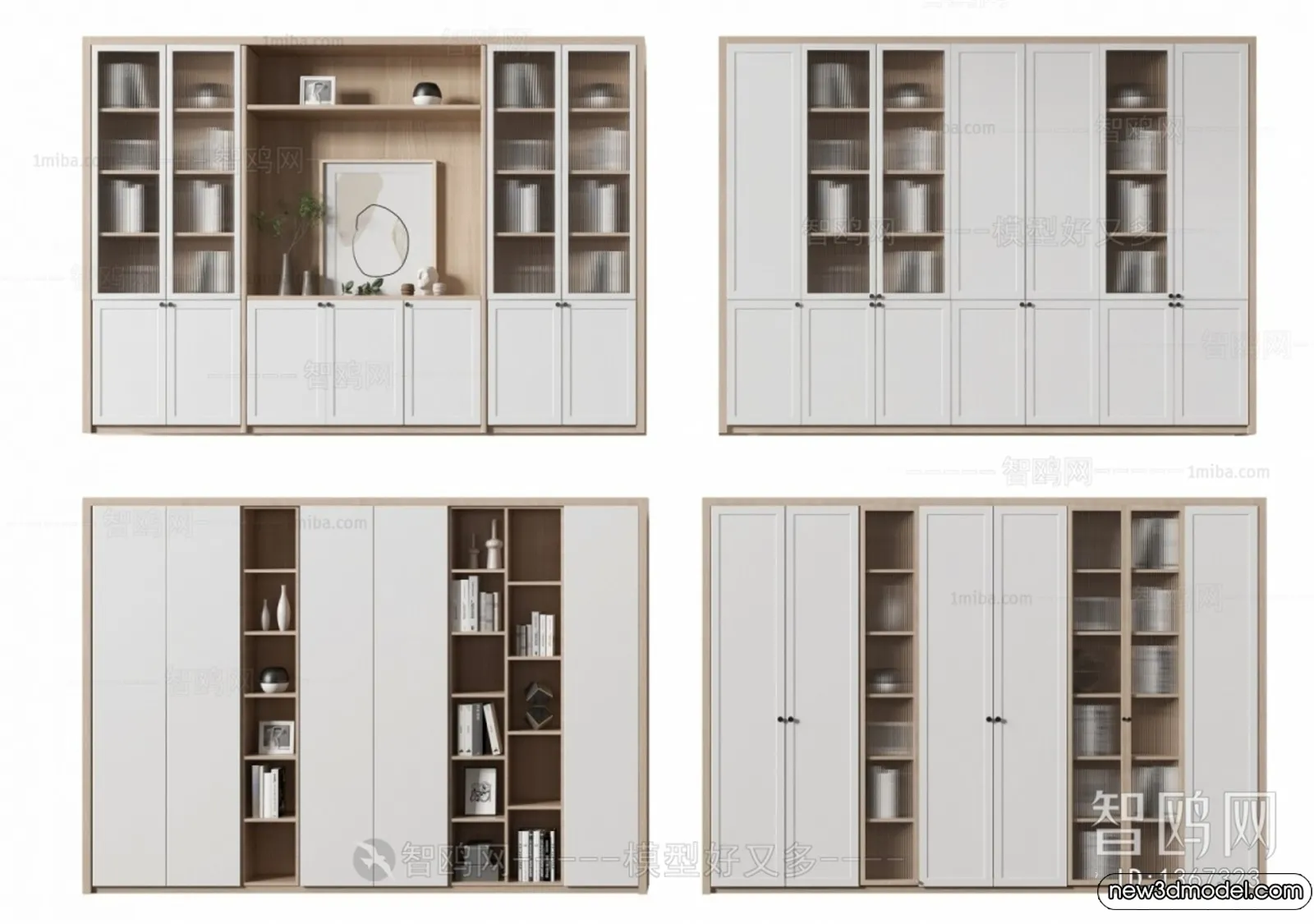 Book Case 3D Furniture Models - Interior 3D Model - 013