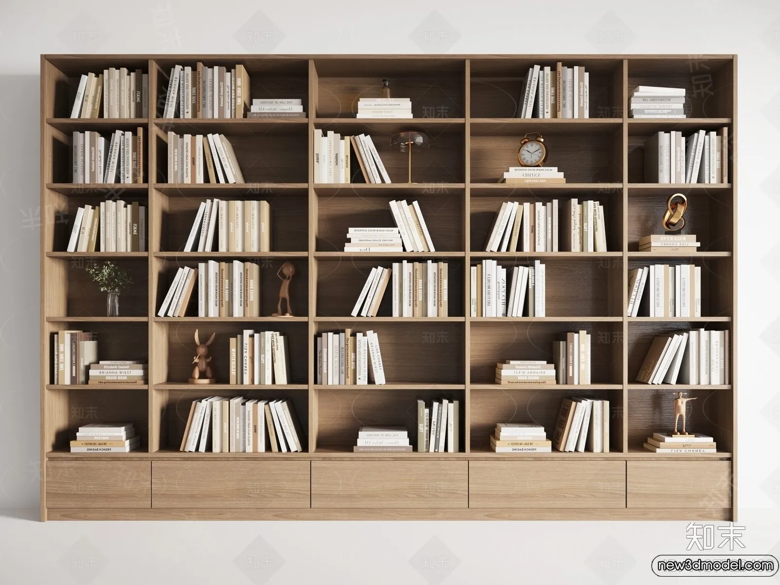 Book Case 3D Furniture Models - Interior 3D Model - 014