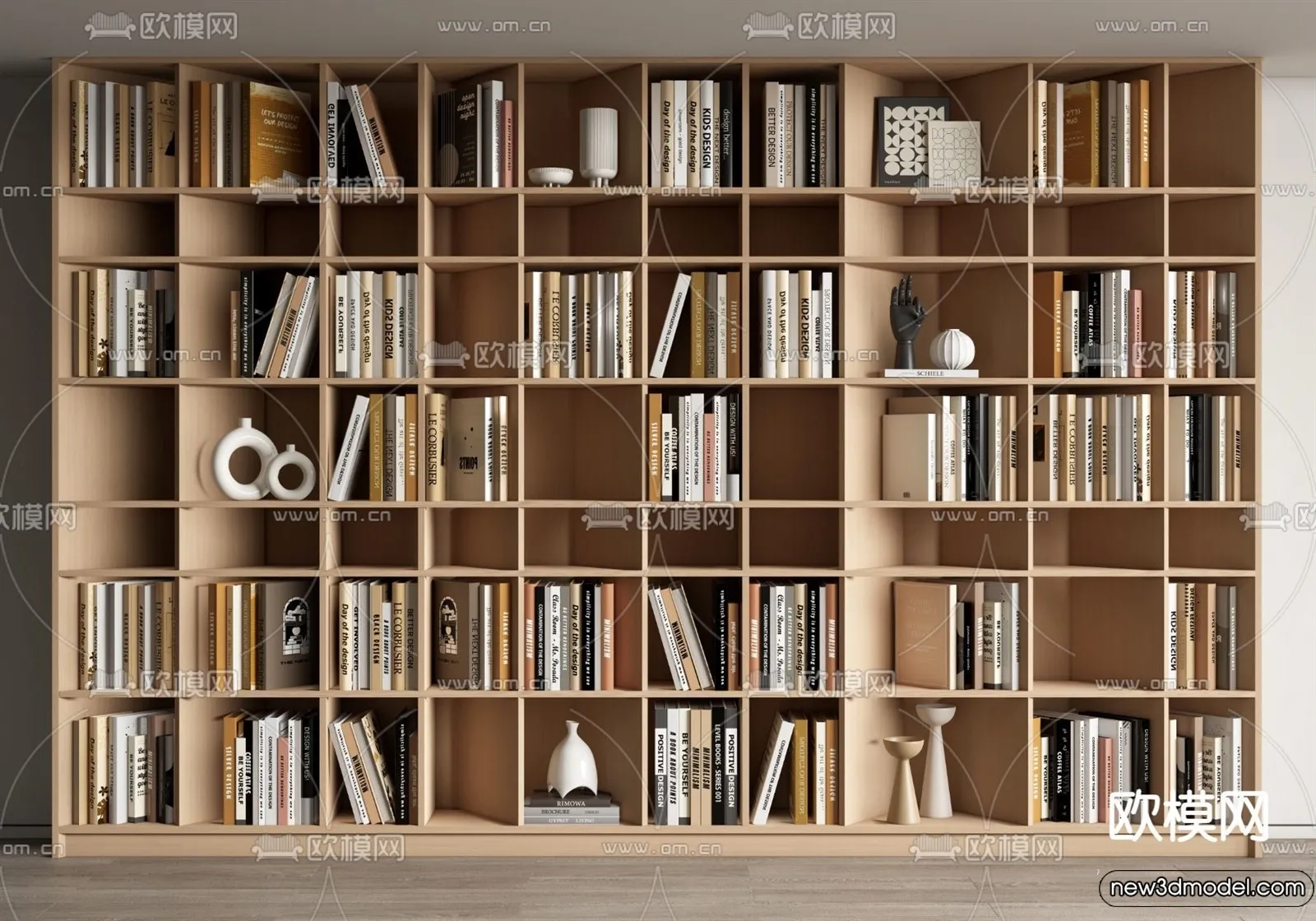 Book Case 3D Furniture Models - Interior 3D Model - 015