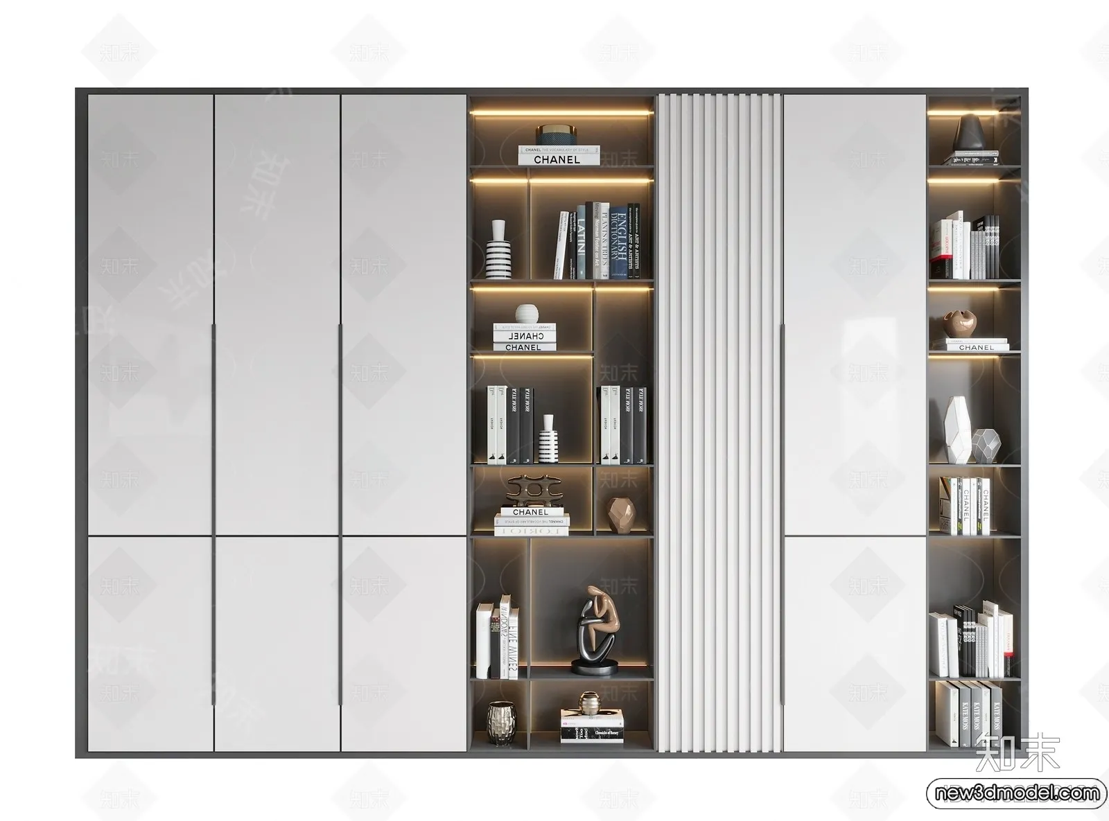 Book Case 3D Furniture Models - Interior 3D Model - 017