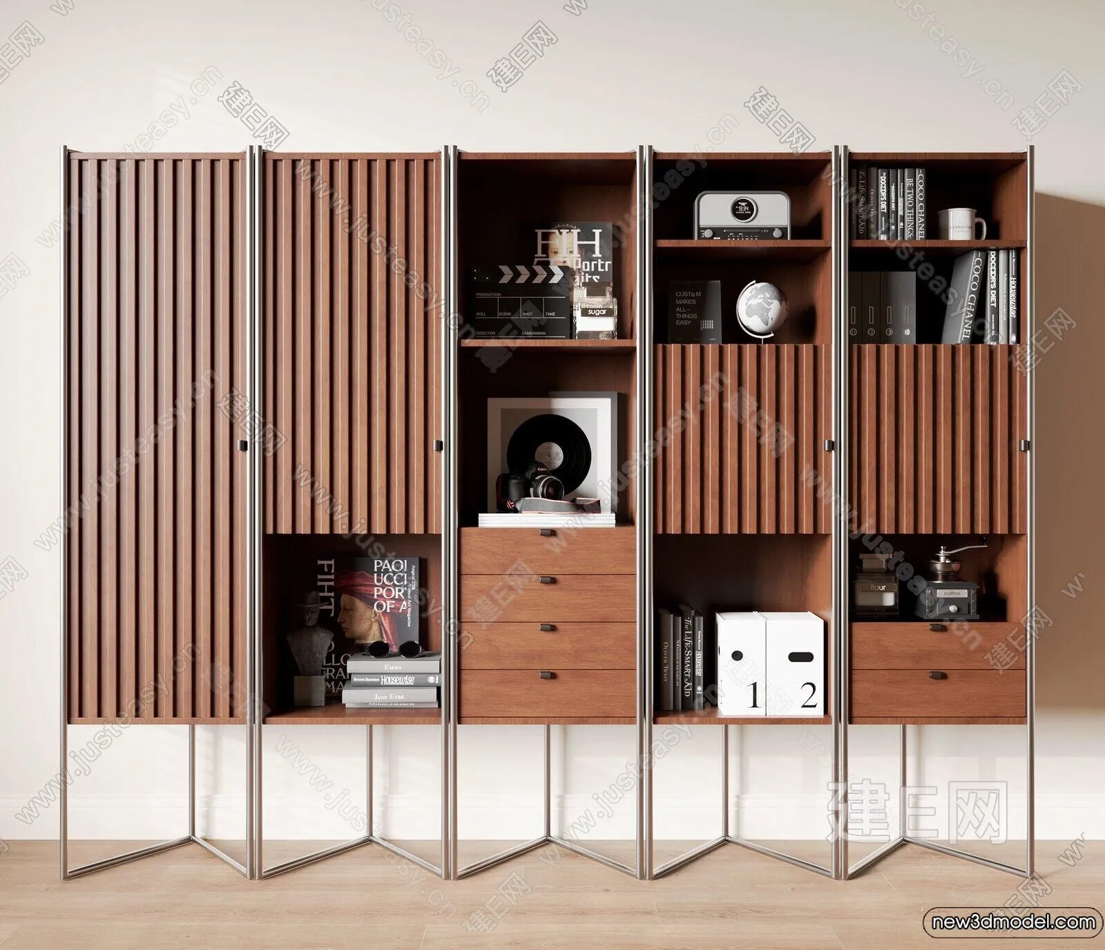 Book Case 3D Furniture Models - Interior 3D Model - 019
