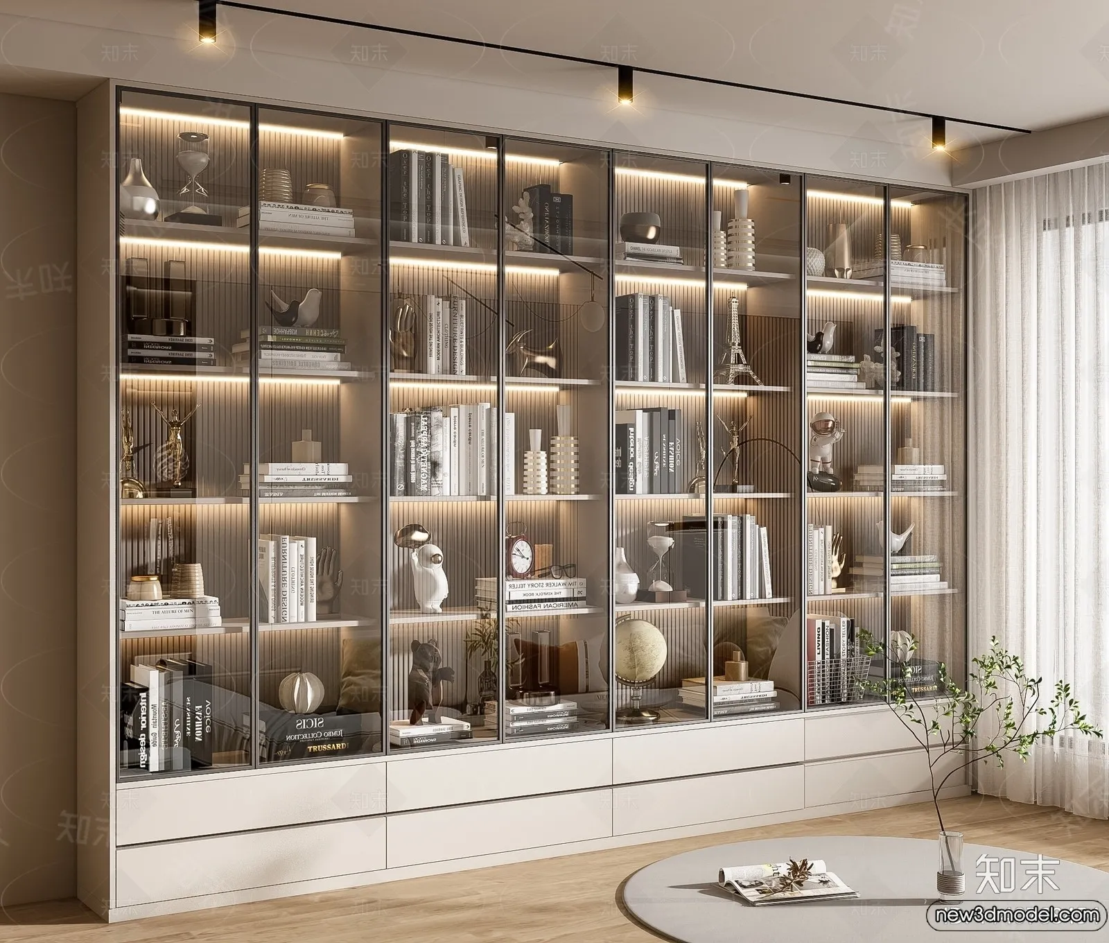 Book Case 3D Furniture Models - Interior 3D Model - 022