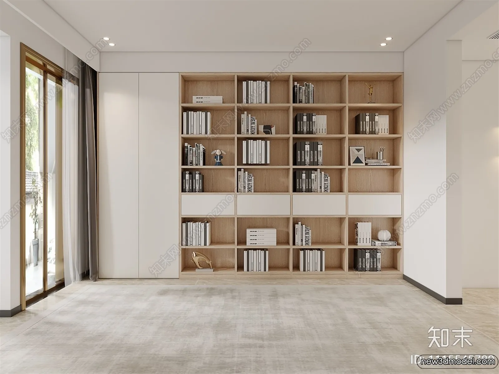 Book Case 3D Furniture Models - Interior 3D Model - 026