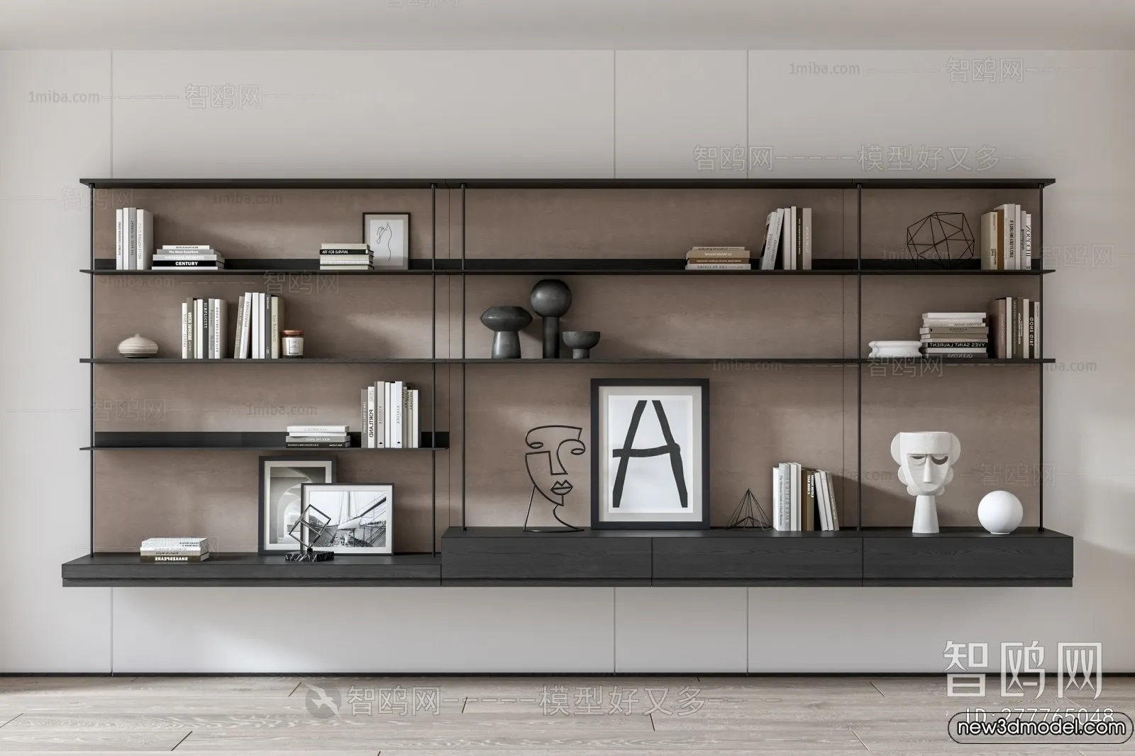 Book Case 3D Furniture Models - Interior 3D Model - 030