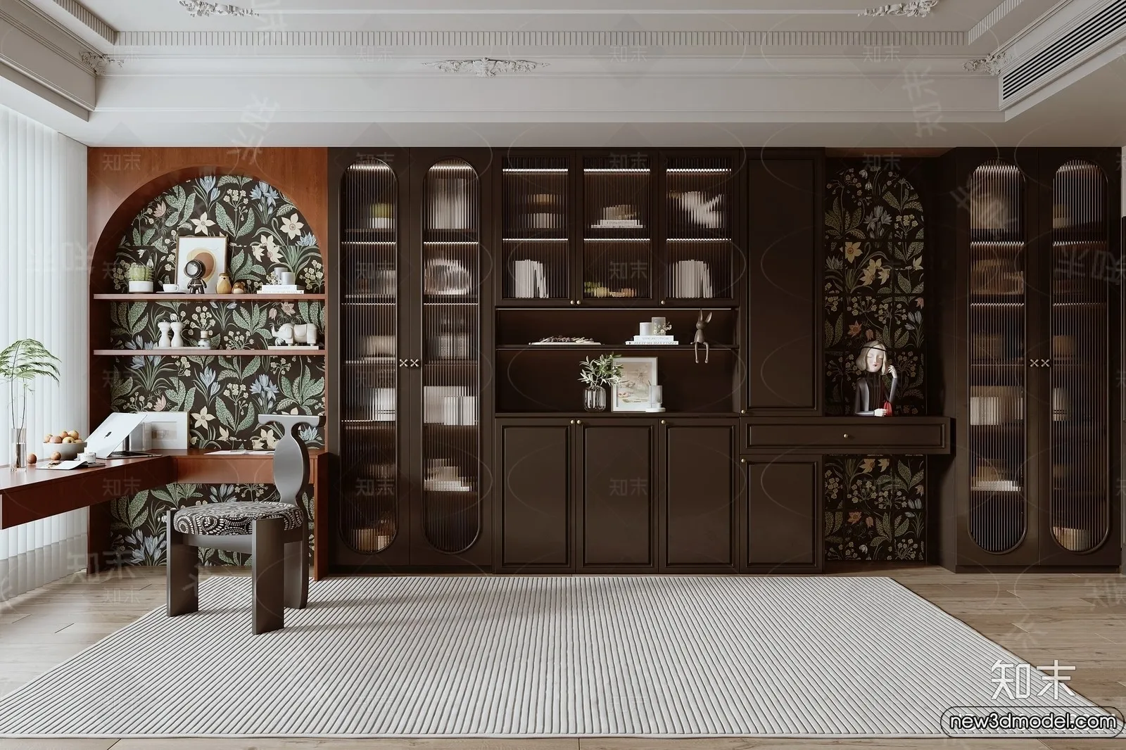 Book Case 3D Furniture Models - Interior 3D Model - 032