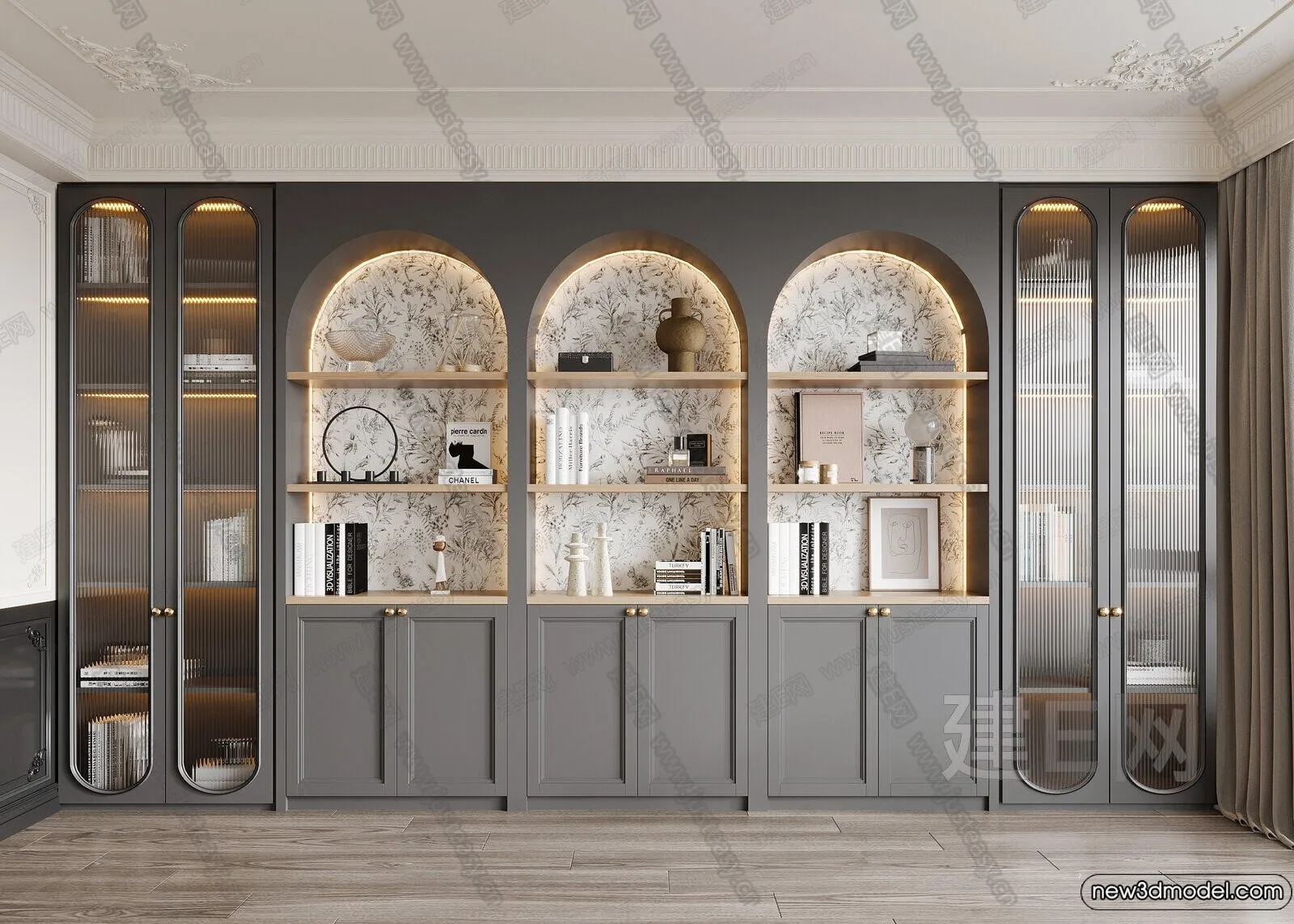 Book Case 3D Furniture Models - Interior 3D Model - 033