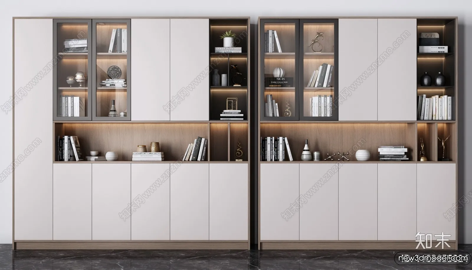 Book Case 3D Furniture Models - Interior 3D Model - 035
