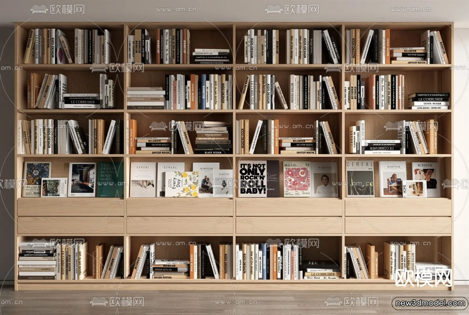 Book Case 3D Furniture Models - Interior 3D Model - 037