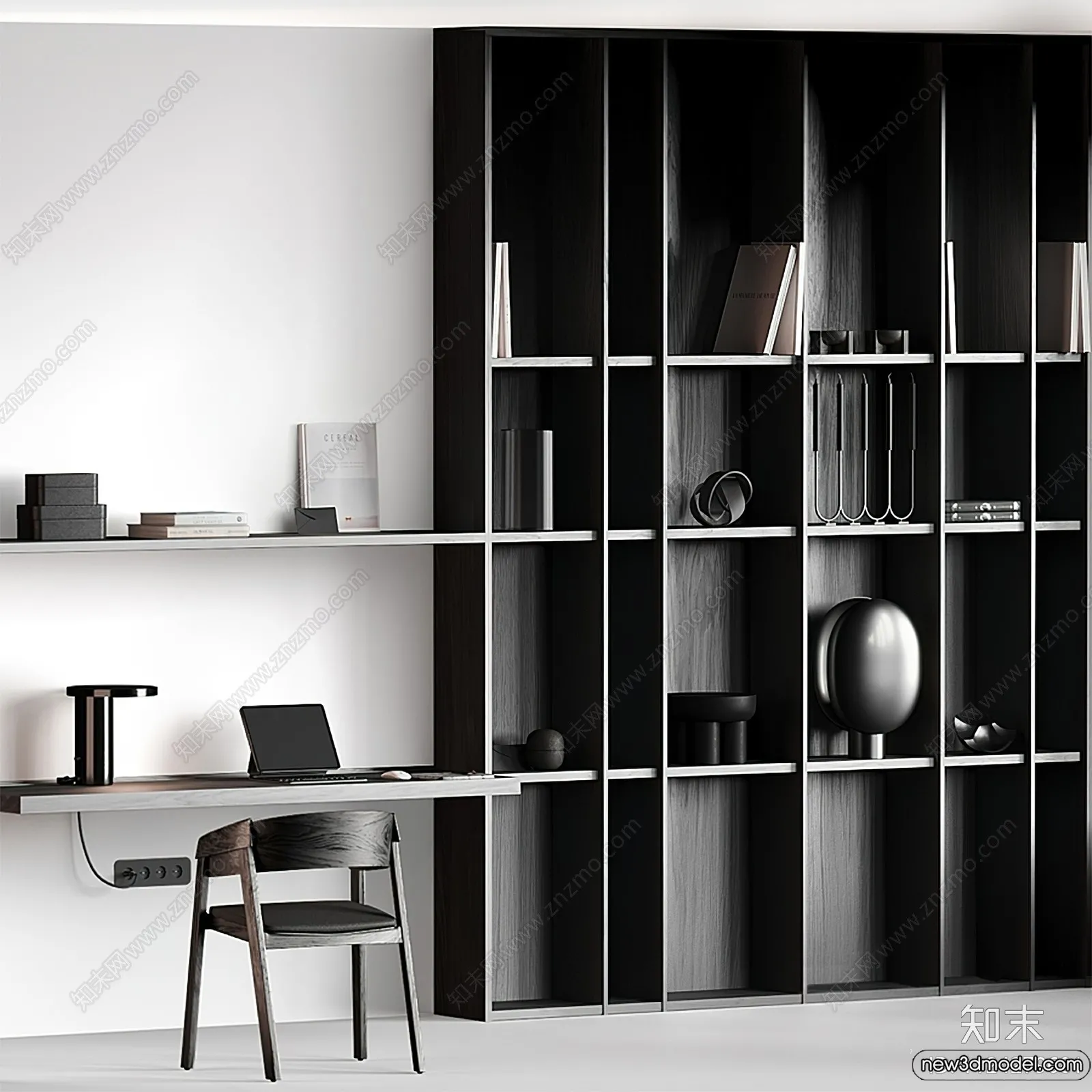 Book Case 3D Furniture Models - Interior 3D Model - 038